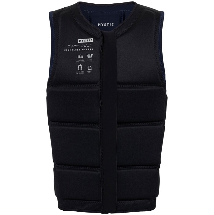 2024 Mystic Mens Brand Front Zip Wake Impact Vest 35005.240215 - Navy